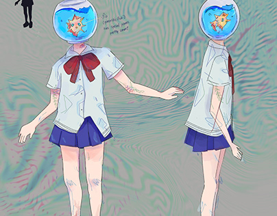 Fishbowl Girl - Character Design