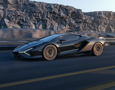 Lamborghini Sian Black
