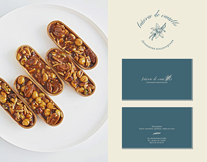 Logo and business card for cake and bakery