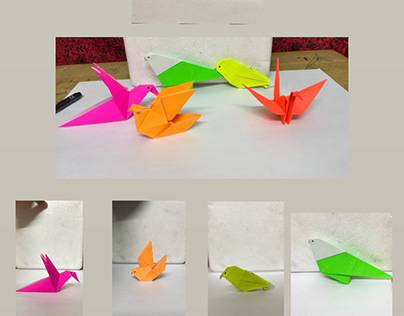 Origami birds (A5 sheets)