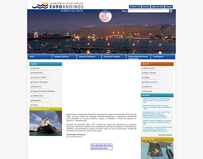 PUERTO DE PAITA - Website design