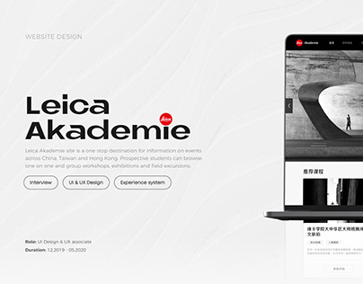 Leica Akademie Website