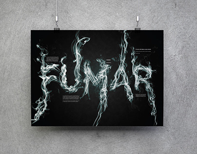 FUMAR - Poster Tipográfico Cosgaya