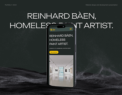 Project thumbnail - Reinhard Bàen - Website design & development