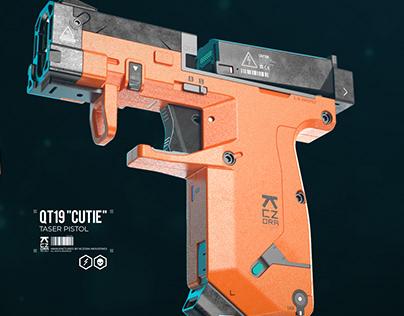 QT19 "CUTIE" - sci-fi taser pistol concept