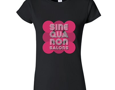 Siné Qua Non Salons T-Shirt Design