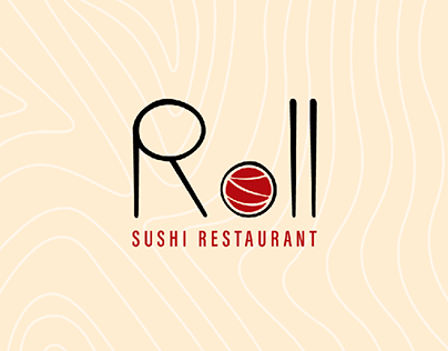 ROLL sushi restaurant logo