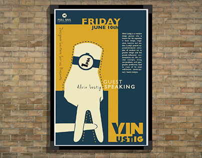 Alvin Lustig Inspired Event Poster