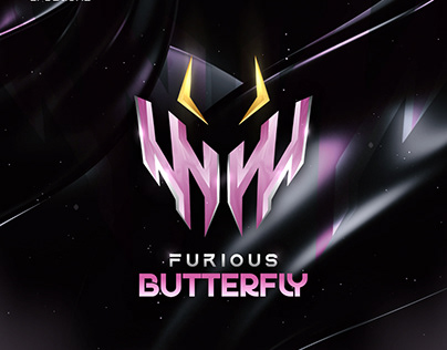 Furious Butterfly E-sports Logo Design