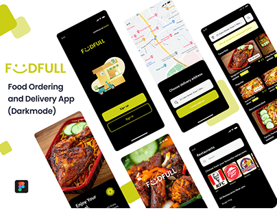 Foodfull Mobile App (Dark mode)