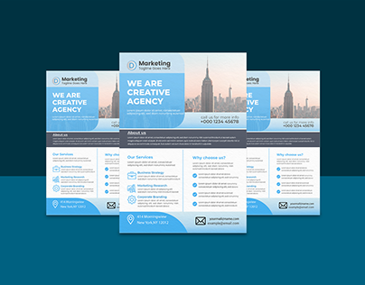 Corporate Business Marketing Flyer Design Template
