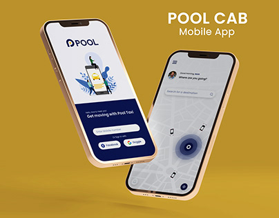 PoolTaxi Booking App, Sign up page
