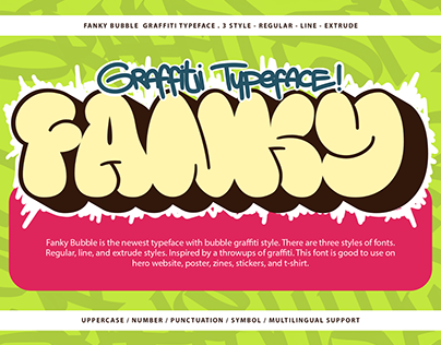 Fanky Bubble - Graffiti Typeface