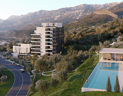Apartments with Olive Garden in Montenegro