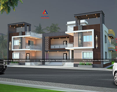 luxury premium house front 3d elevation designer nagpur