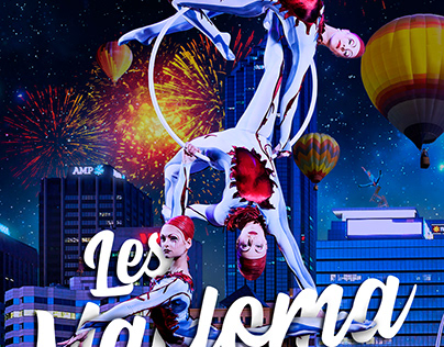 Cartel del Cirque Du Soleil anunciando a Les Maloma