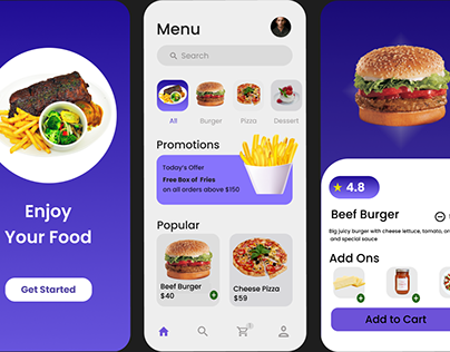 Project thumbnail - Design for a Food App