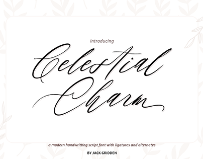 Celestial Charm Script Font