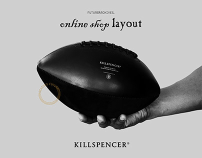 Online shop layout design + UI/UX - KILLSPENCER