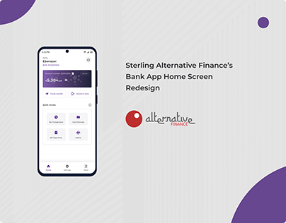 Home Screen Redesign for SAF Bank's App