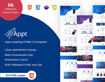 App Landing HTML5 Template