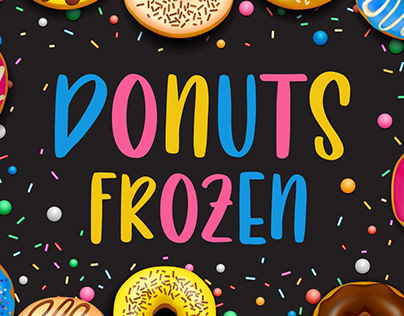 Donuts Frozen - Playful Handwritten Font