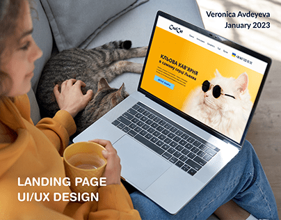 Landing Page for CatCafe - UI/UX Design