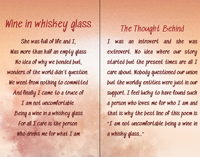 Wine in a whiskey glass (poem)