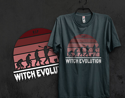 "Witch Evolution" T-shirt Design