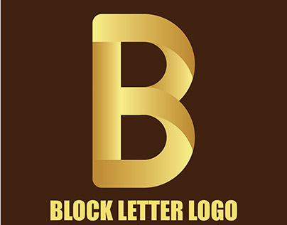 Golden Ratio Block Letter "B" Logo