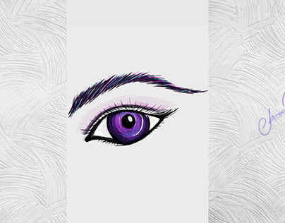 Eye Drawing in photoshop