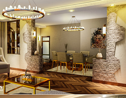 Reception Salon Design / Execution At New Cairo