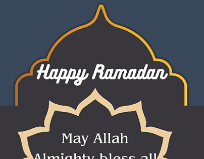 #Ramadan card made with the aid of canva