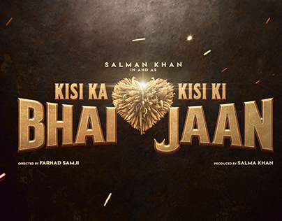 Title Design (kisi ka Bhai Kisi ki Jaan)