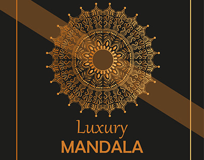 Luxury mandala background with golden arabesque patter