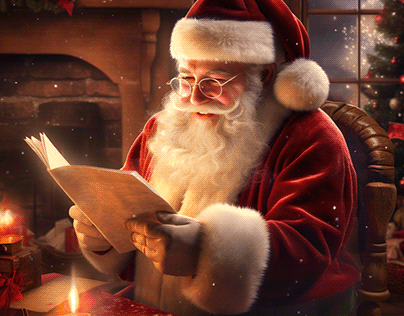 "Papai Noel nas Lentes: Capturando a Essência do Natal"