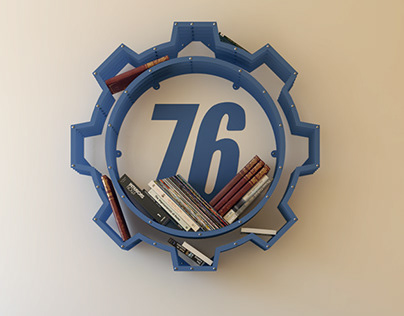 Fallo-ut iron Handmade Customized Logo Shape Bookshelf
