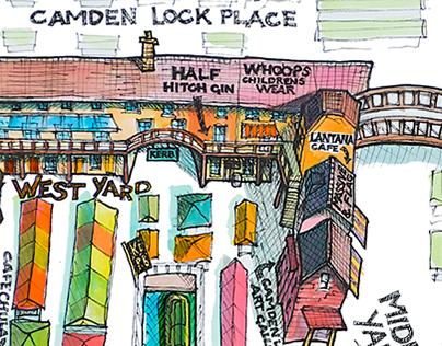 Camden Lock Market illustration