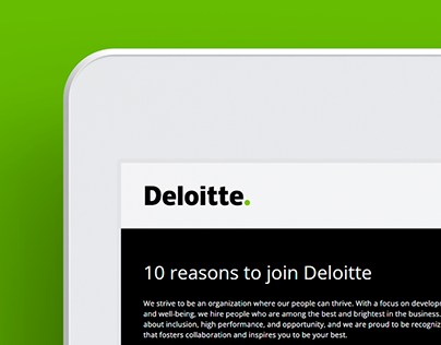 Deloitte: Interactive Content Experiences