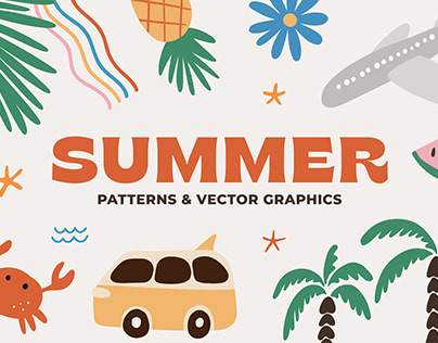 SUMMER patterns & graphic + FREEBIE!
