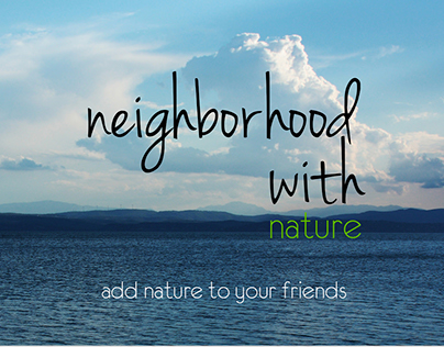 Neighborhood with nature
