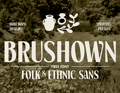 Brushown – Folk and Ethnic Sans Font - FREE Font