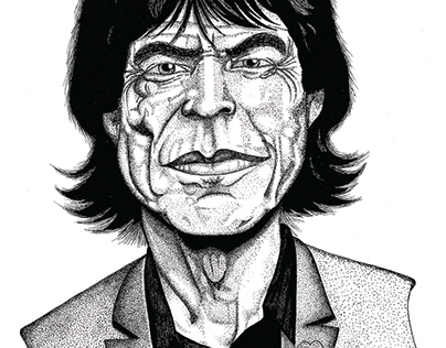 Caricatura Mick Jagger
