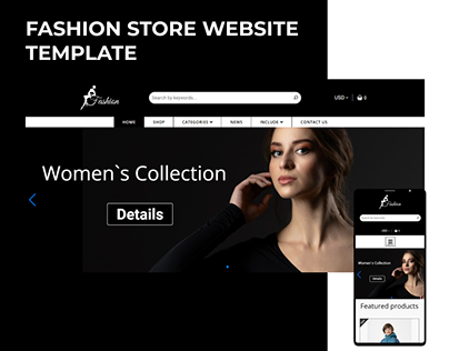 Fashion Store Website template