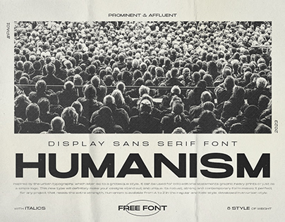 HUMANISM — FREE FONT