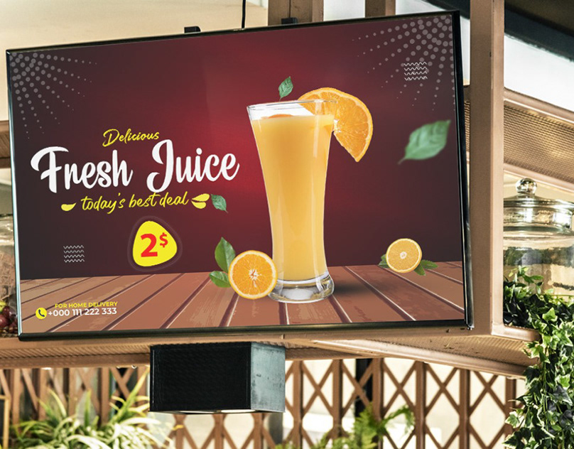 Increase sales with stunning displays on your screen or TV