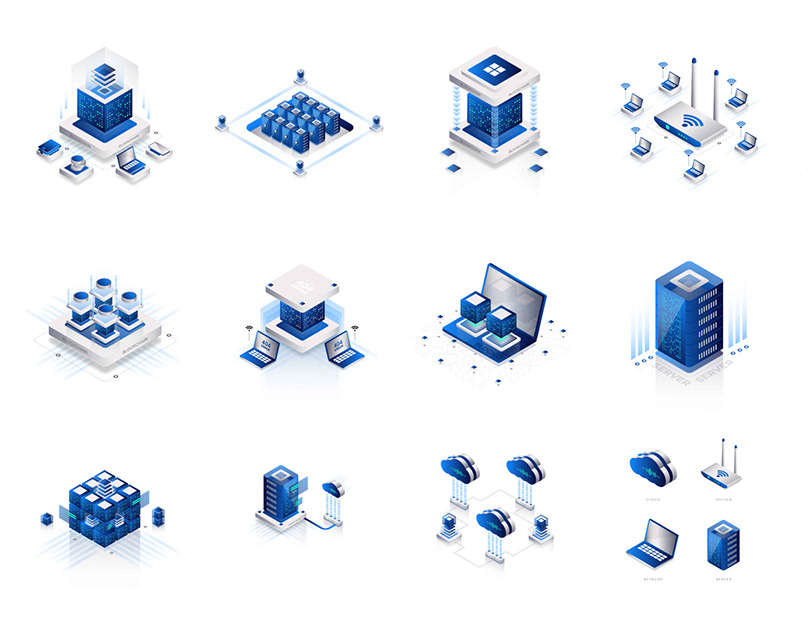 I will design amazing isometric icons for your website