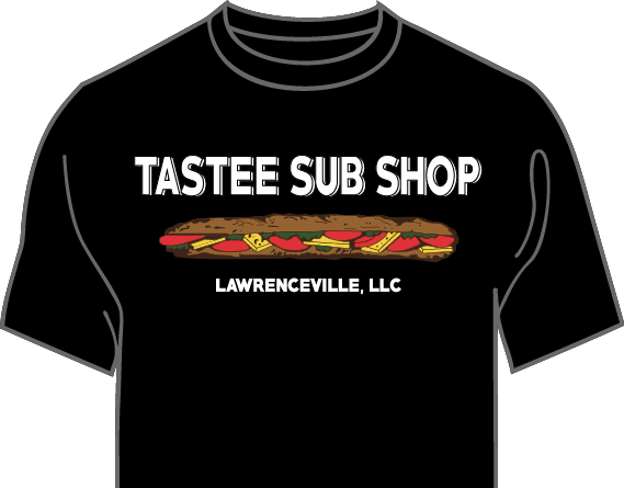 Tastee Sub Shop T-Shirt Design.