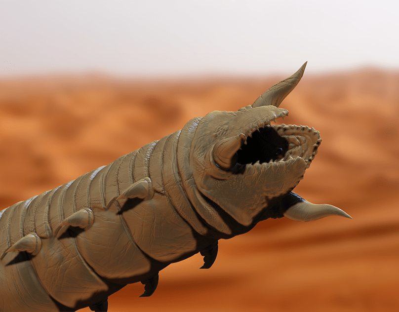 Dune Sandworm Concept and Modelation. 