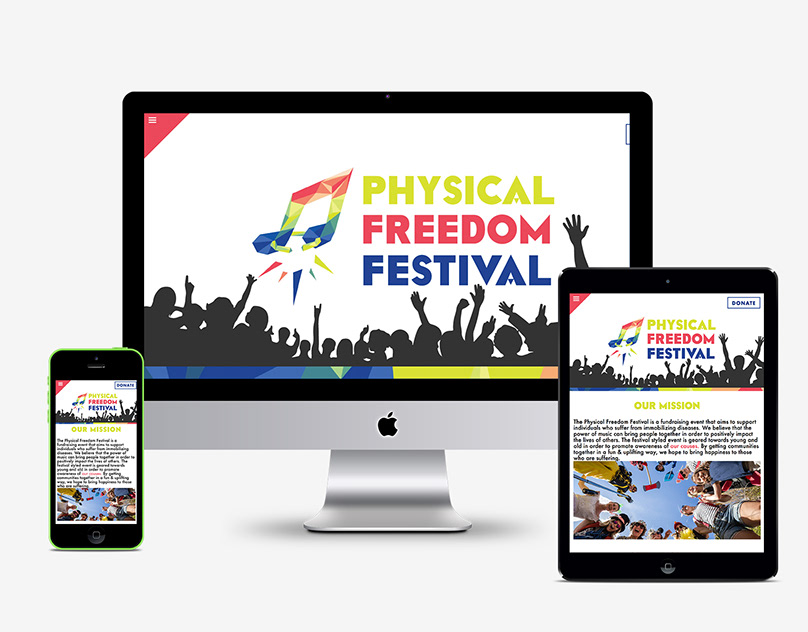 Physical Freedom Festival: Branding/ Web Design